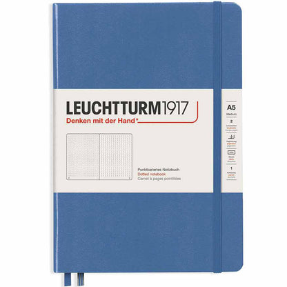 Leuchtturm 1917 Muted Colours Notebook Medium A5 Hardcover 251 Pages Dotted Denim