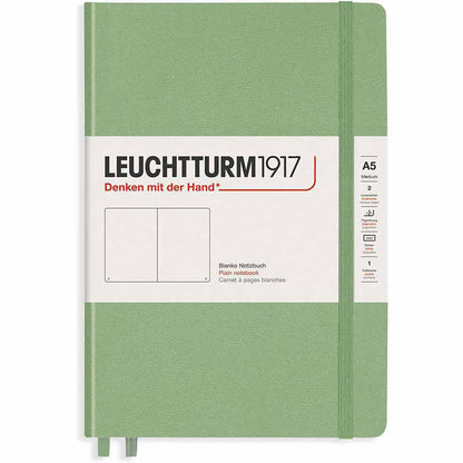 Leuchtturm 1917 Muted Colours Notebook Medium A5 Hardcover 251 Pages Plain Sage