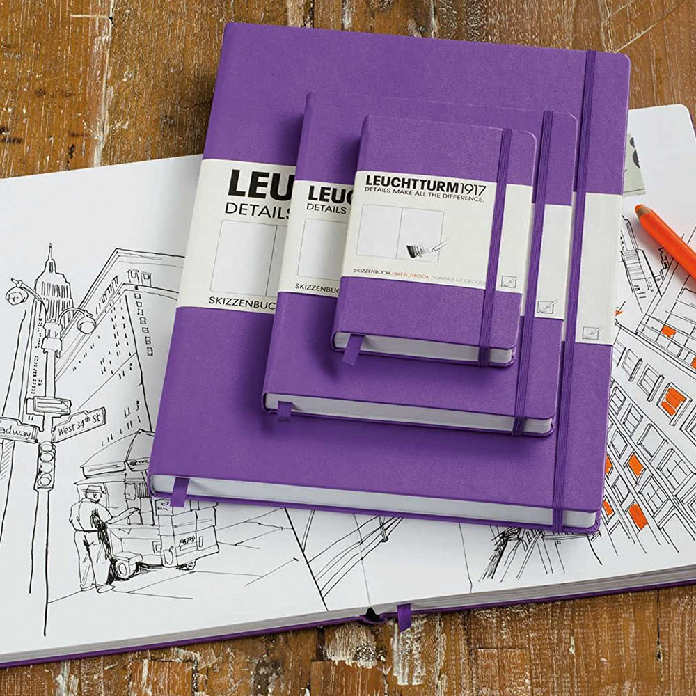 Leuchtturm 1917 Sketchbook 150gr Master A4+ Hardcover 112 Pages Denim