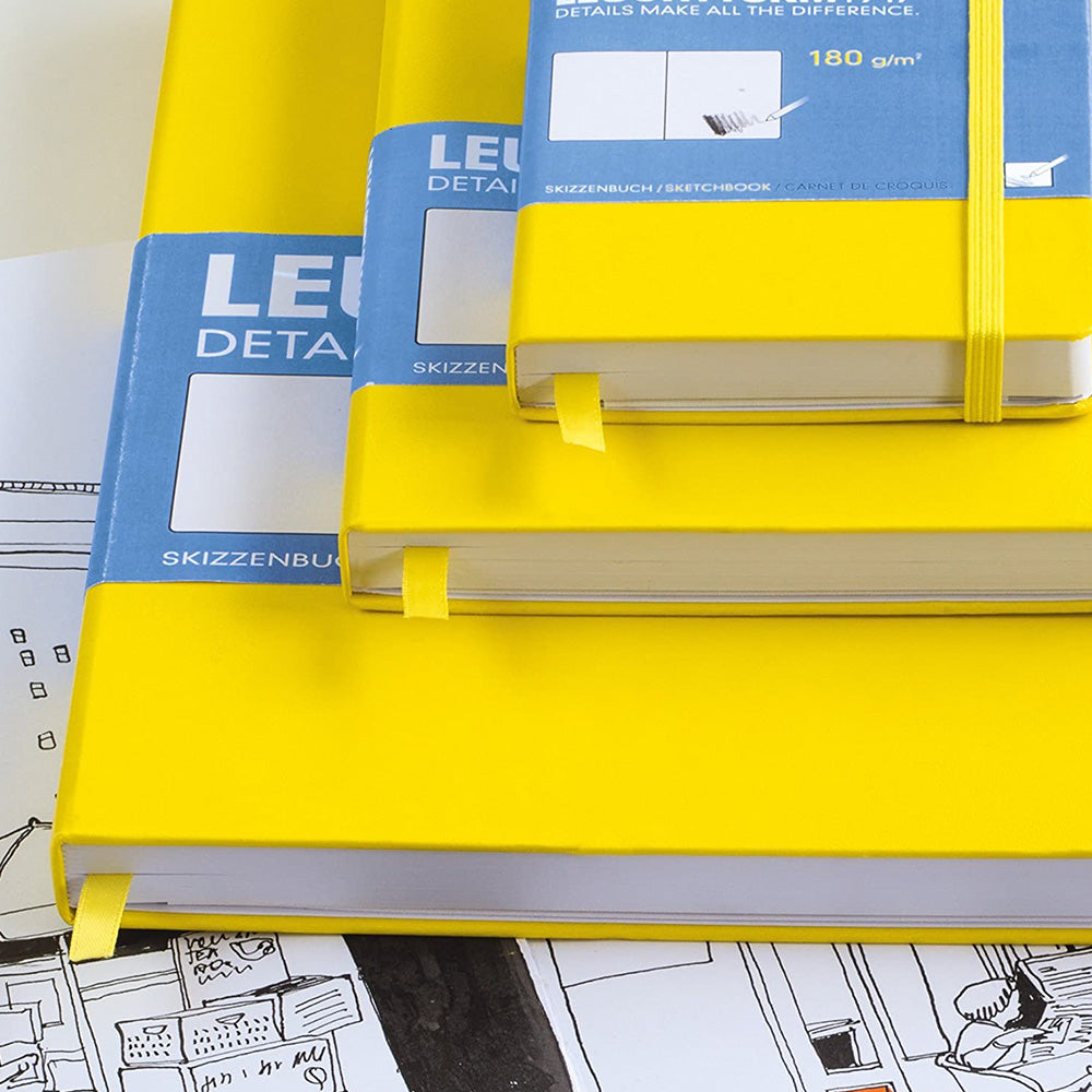 Leuchtturm 1917 Sketchbook 150gr Medium A5 Hardcover 112 Pages Lemon
