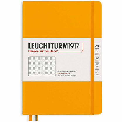 Leuchtturm 1917 Rising Colours Notebook Medium A5 Hardcover 249 Pages Dotted Rising Sun