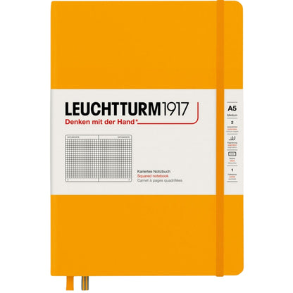 Leuchtturm 1917 Notebook Medium A5 Hardcover 251 Pages Squared Rising Sun