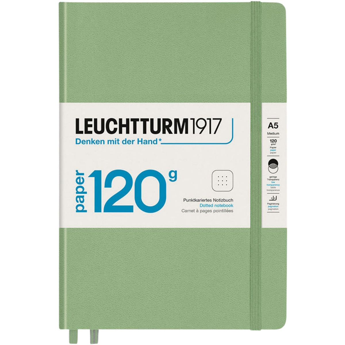 Leuchtturm 1917 Notebook Edition 120G A5 Hardcover Dotted Sage
