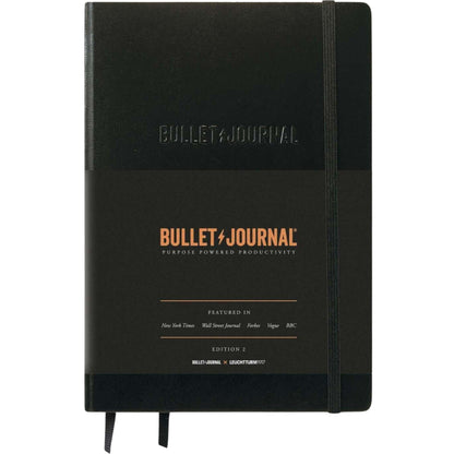 Leuchtturm 1917 Notebook Bullet Journal  Medium A5 Hardcover 206 Pages Dotted Black