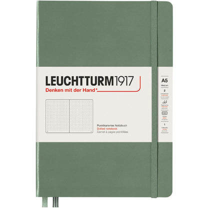 Leuchtturm 1917 Notebook Medium A5 Hardcover 251 Pages Dotted Olive