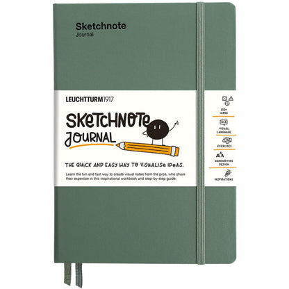 Leuchtturm 1917 Sketchnote Journal Notebook Medium A5 Hardcover 120G Olive Green