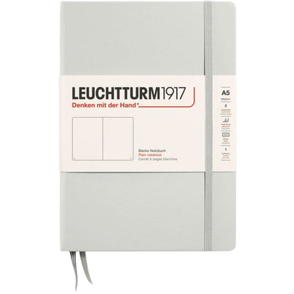Leuchtturm 1917 Notebook Medium A5 Hardcover 251 Pages Plain Light Grey