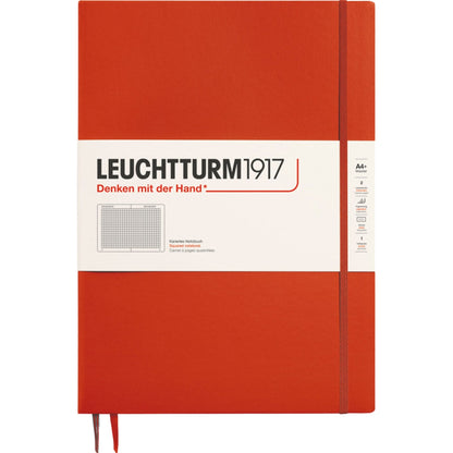 Leuchtturm 1917 Notebook Medium A5 Hardcover 251 Pages Squared Fox Red