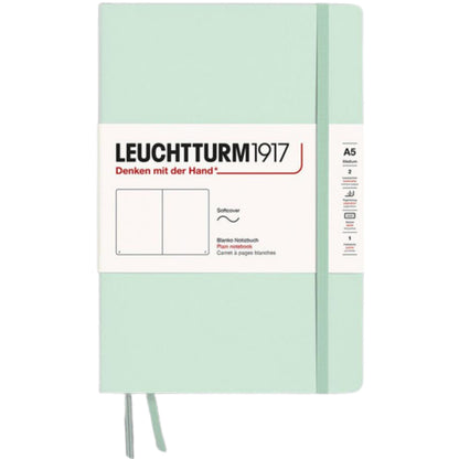 Leuchtturm 1917 Notebook Medium A5 Hardcover 251 Pages Plain Mint Green