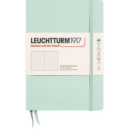 Leuchtturm 1917 Notebook Medium A5 Hardcover 251 Pages Dotted Mint Green