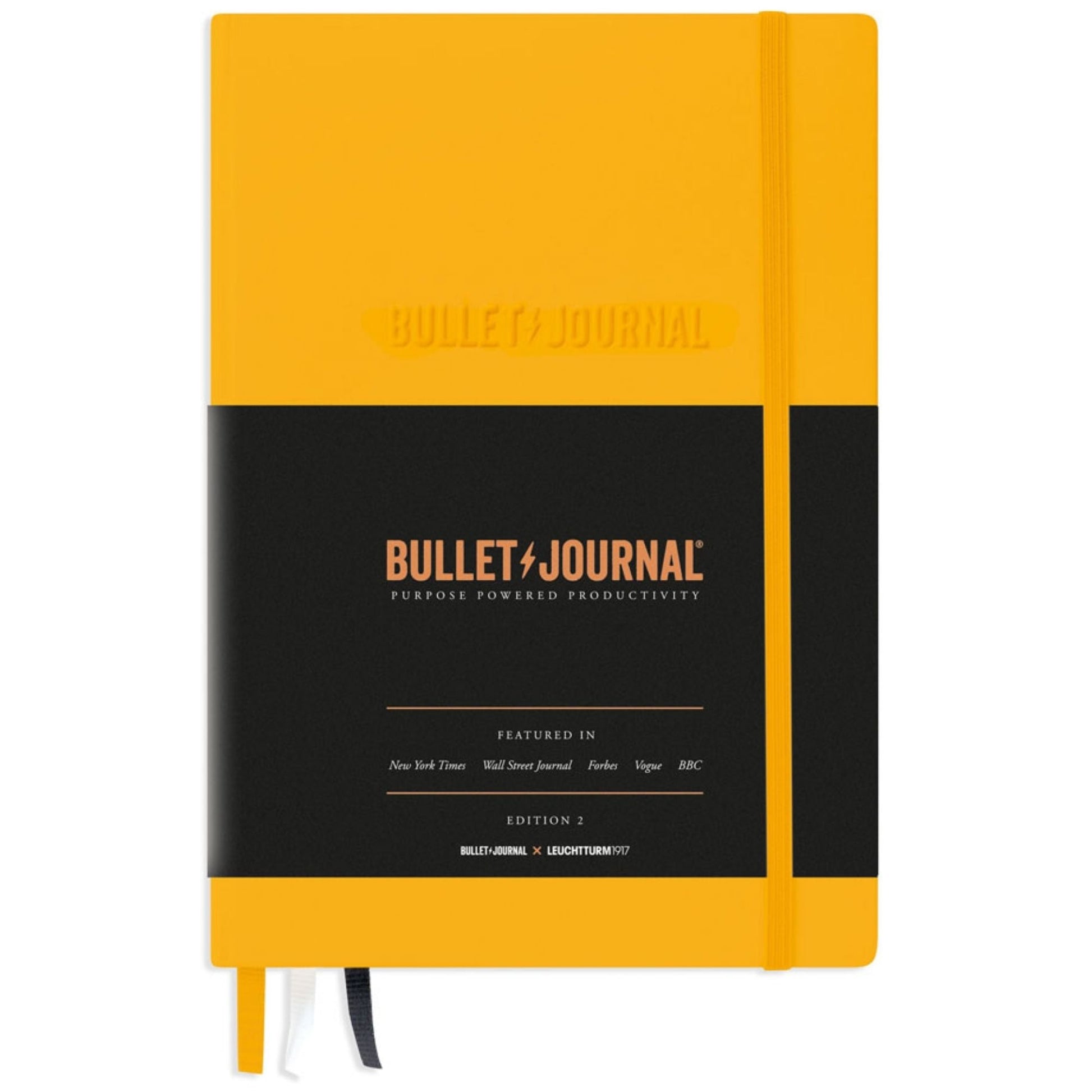 Leuchtturm 1917 Bullet Journal 2 Notebook Medium A5 Hardcover 206 Pages Dotted Yellow