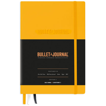 Leuchtturm 1917 Bullet Journal 2 Notebook Medium A5 Hardcover 206 Pages Dotted Yellow