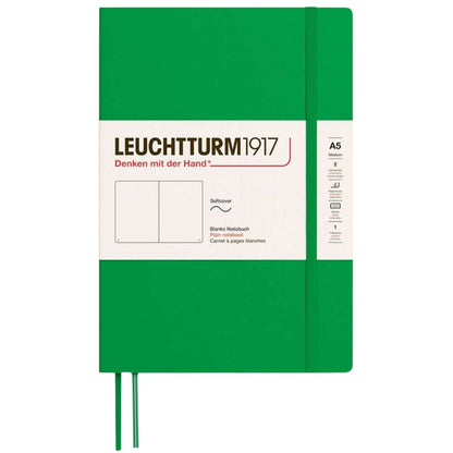 Leuchtturm 1917 Notebook Medium A5 Hardcover 251 Pages Plain Spring Leaf