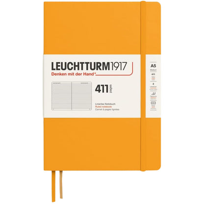 Leuchtturm 1917 Notebook Medium A5 Hardcover 411 Pages Ruled Rising Sun