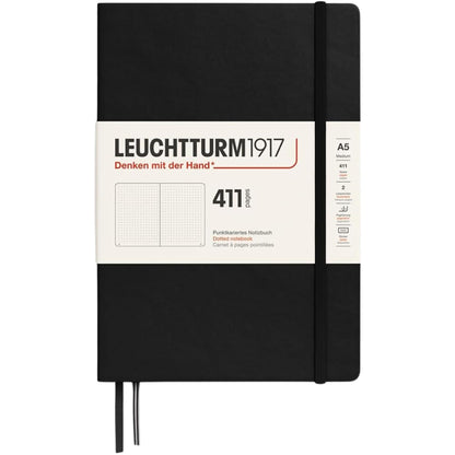 Leuchtturm 1917 Notebook Medium A5 Hardcover 411 Pages Dotted Black