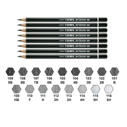 Lyra Rembrandt Art Design 669 Dereceli Kalem 6B