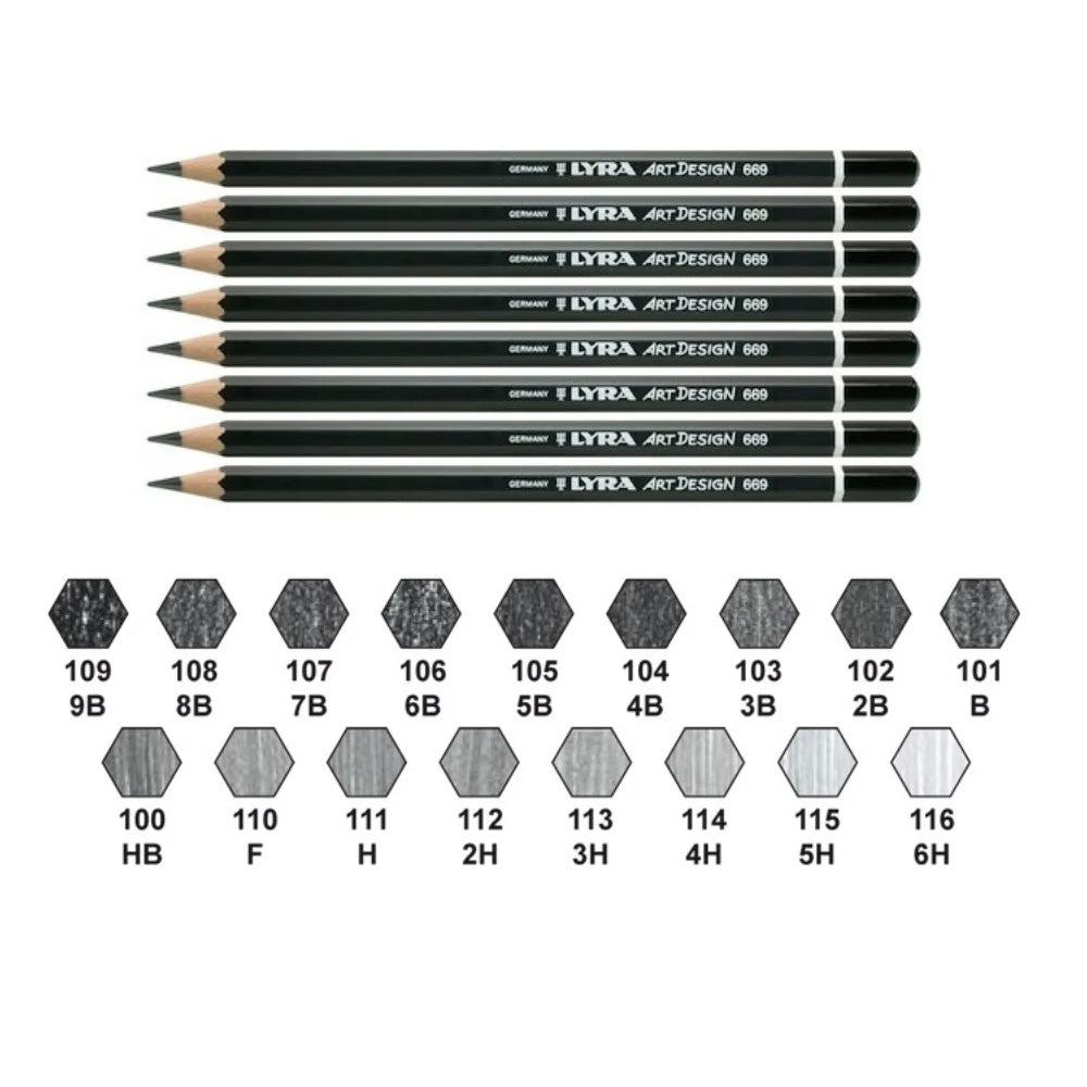 Lyra Rembrandt Art Design 669 Dereceli Kalem 4H