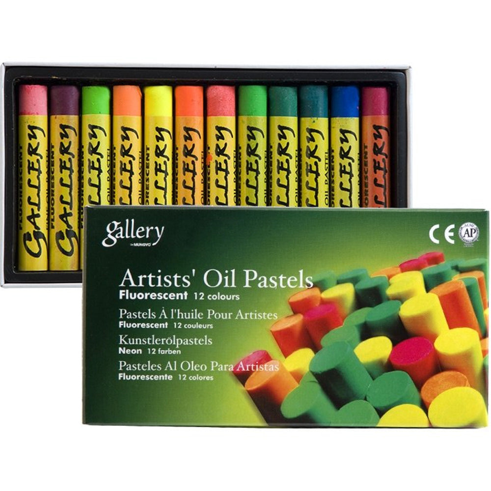 Mungyo Gallery Artists' Oil Pastels 12'li Fosforlu