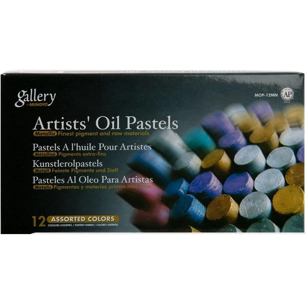 Mungyo Gallery Artists' Oil Pastels 12'li Metalik