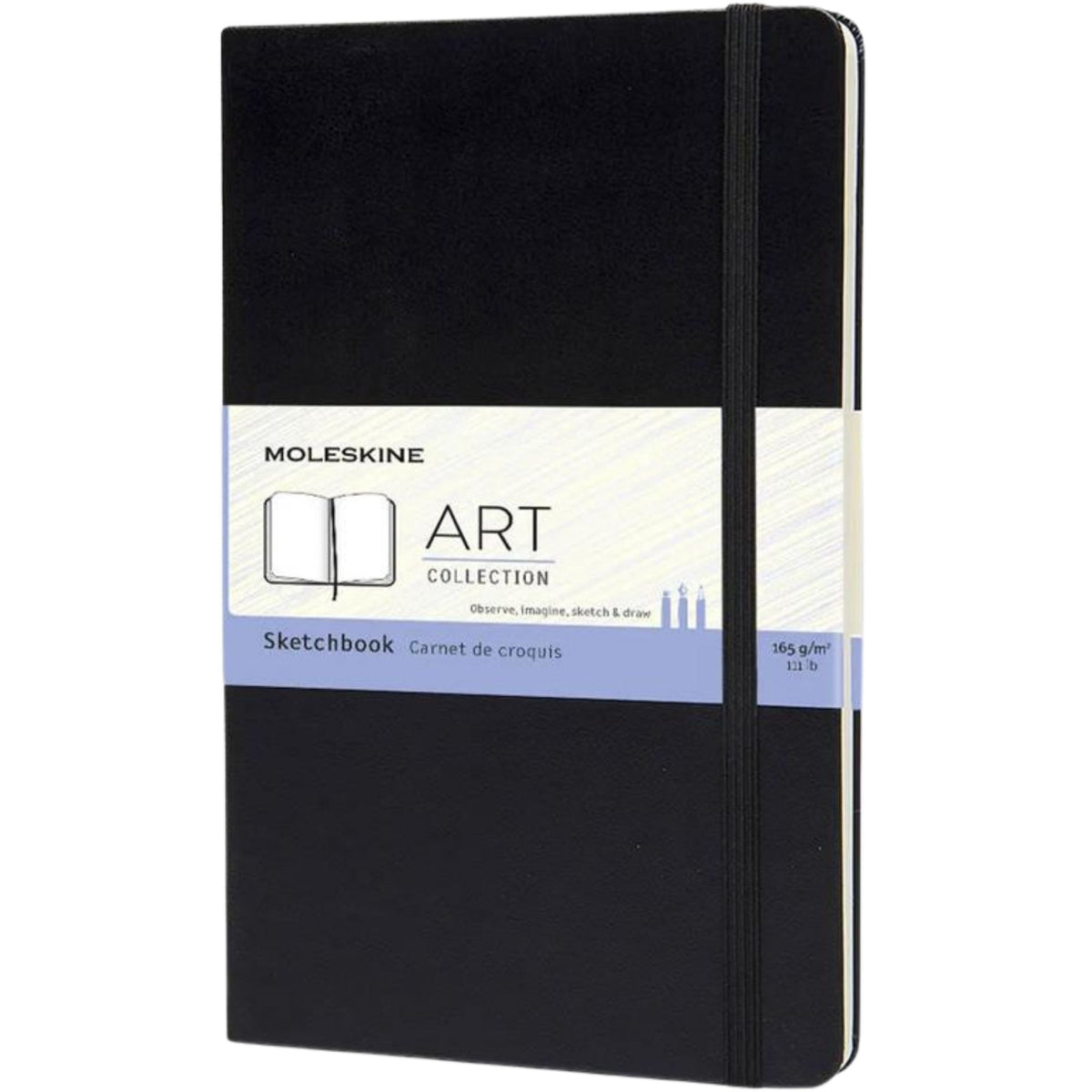 Moleskine Art Sketchbook Hardcover L 13x21cm Black