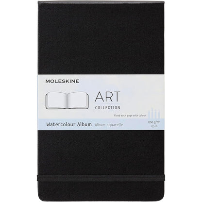 Moleskine Art Watercolor Album Hardcover L 13x21cm Black