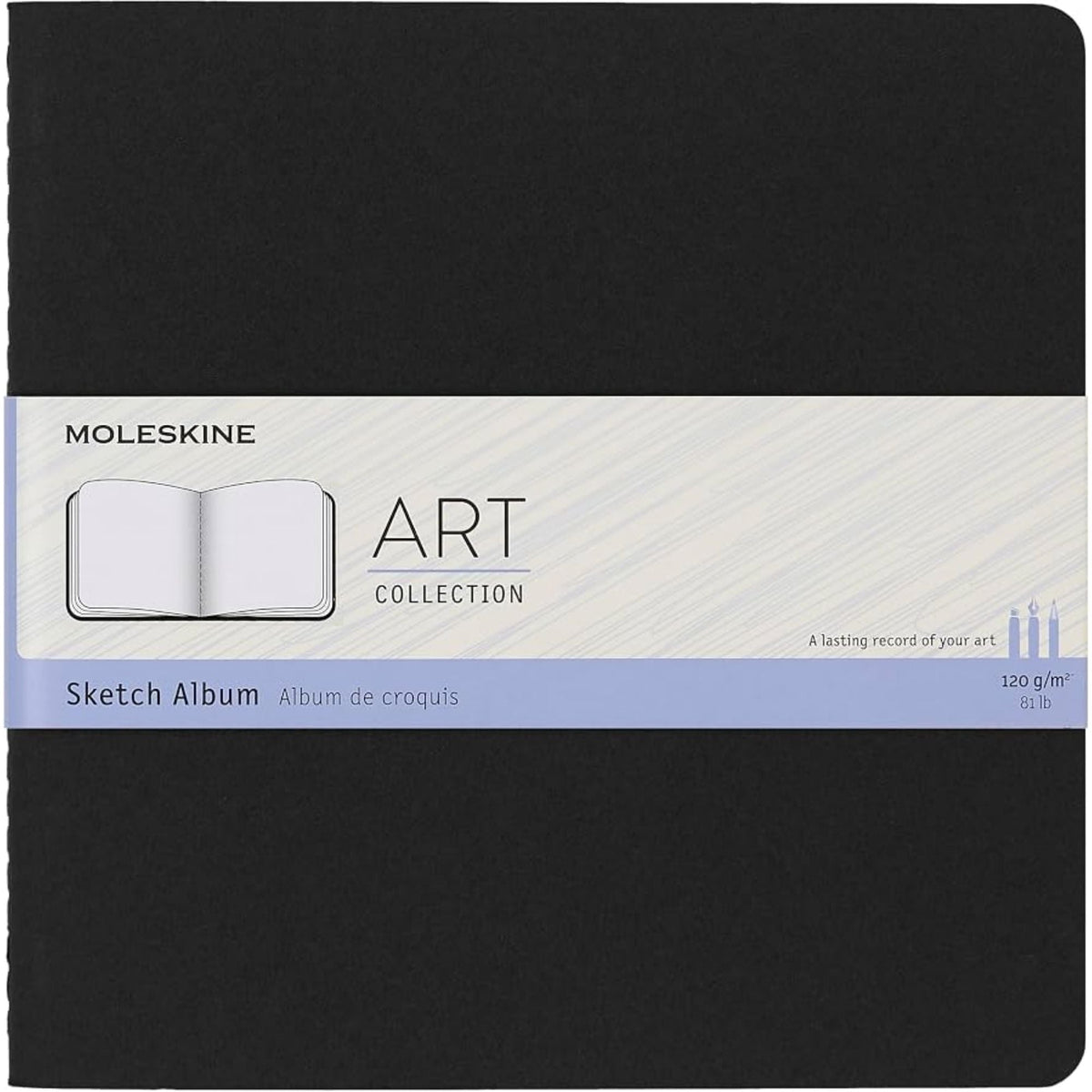 Moleskine Art Sketch Album Hardcover Square 19x19cm Black