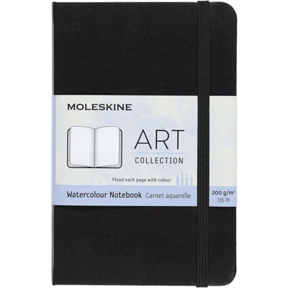 Moleskine Art Watercolor Notebook Hardcover Pocket 9x14cm Black