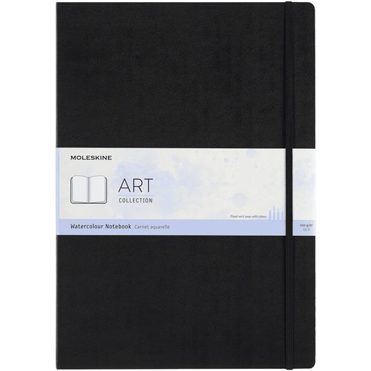 Moleskine Art Watercolor Notebook Hardcover A3 (29,7 x 42 cm) Black
