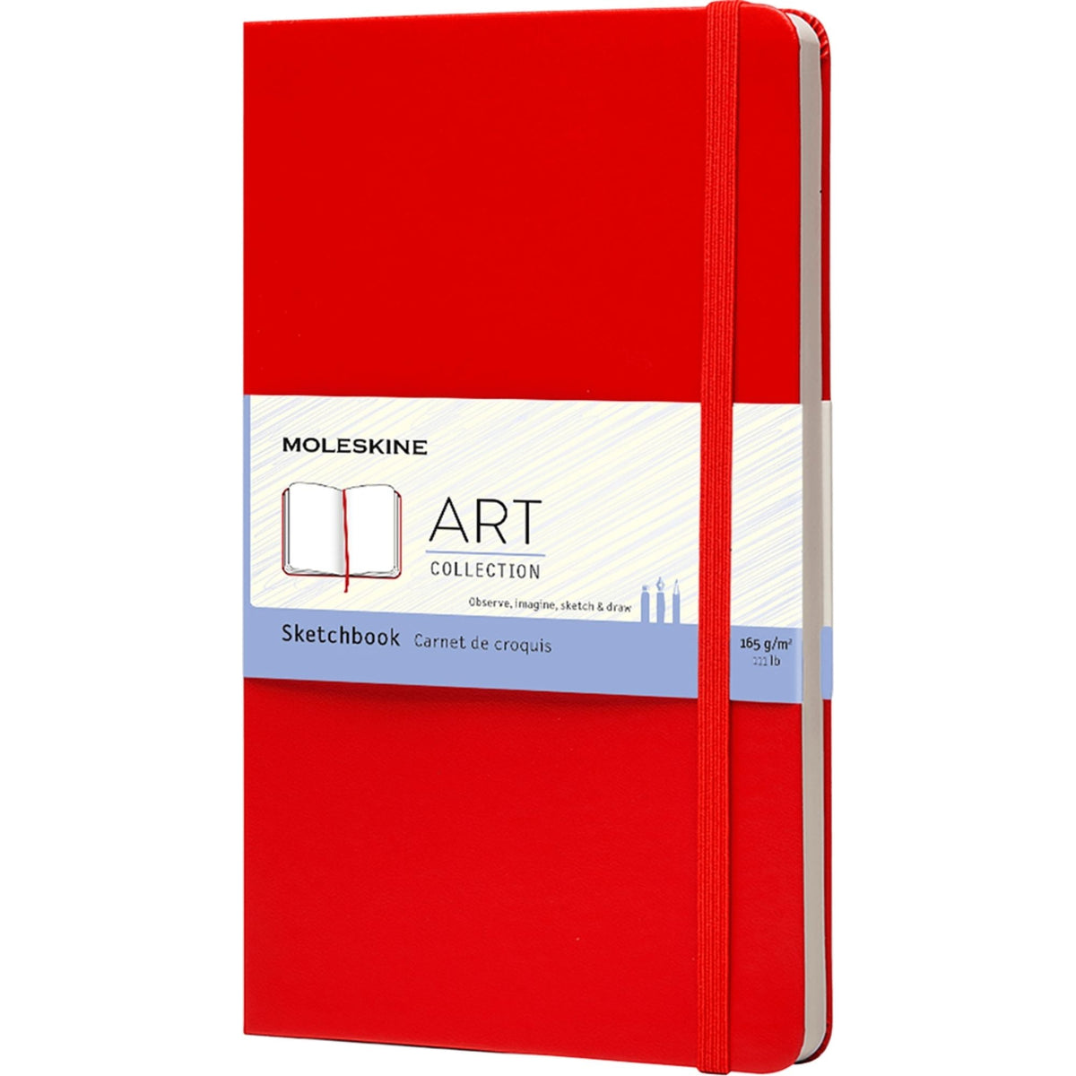 Moleskine Art Sketchbook Hardcover L 13x21cm Scarlet Red