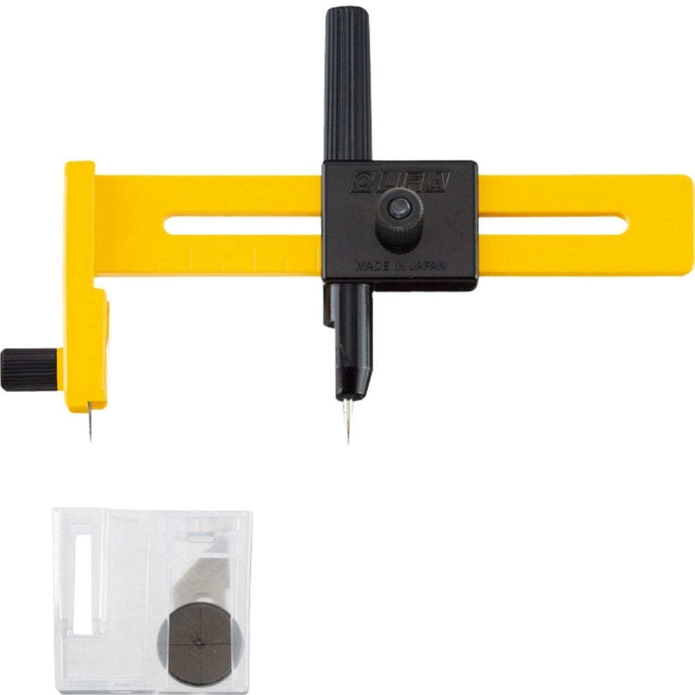 Olfa CMP-1 Daire Kesici Maket Bıçağı 1-15cm Çap Kesimi 5 Bıçak Yedekli