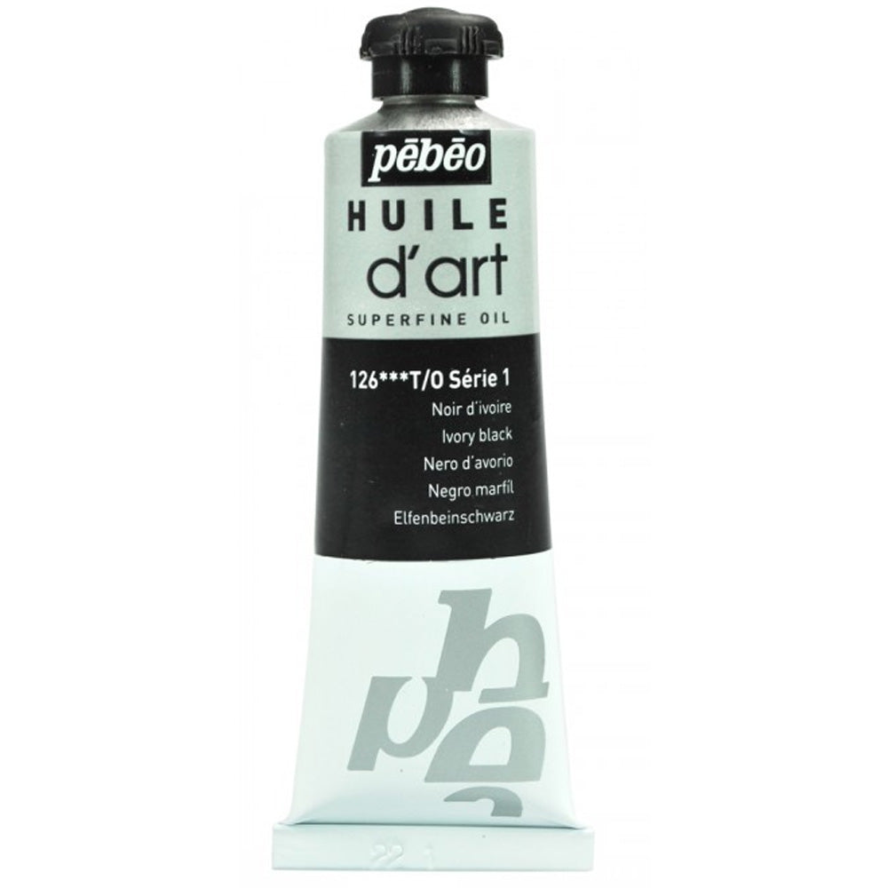 Pebeo Huile D'art Yağlı Boya 37ml Ivory Black 126 S.1