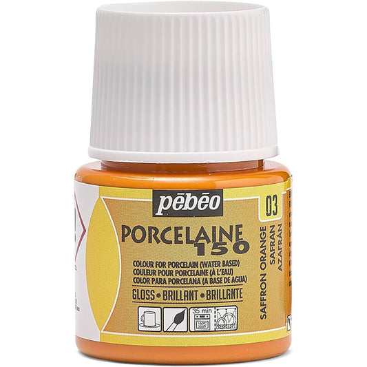 Pebeo Porcelaine 150 45ml Saffron Orange 03
