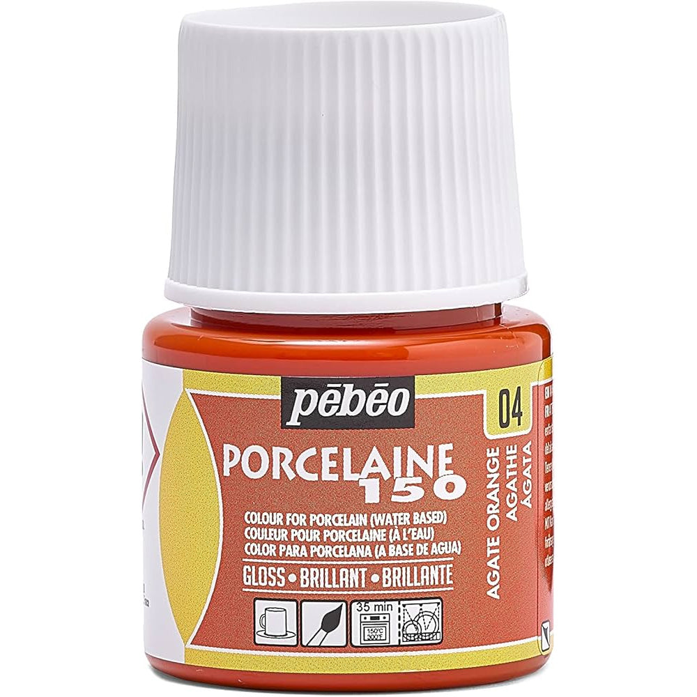 Pebeo Porcelaine 150 45ml Agate Orange 04