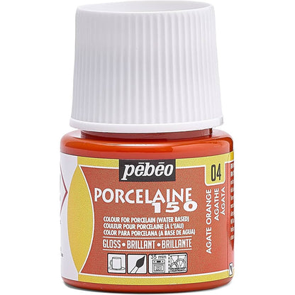 Pebeo Porcelaine 150 45ml Agate Orange 04