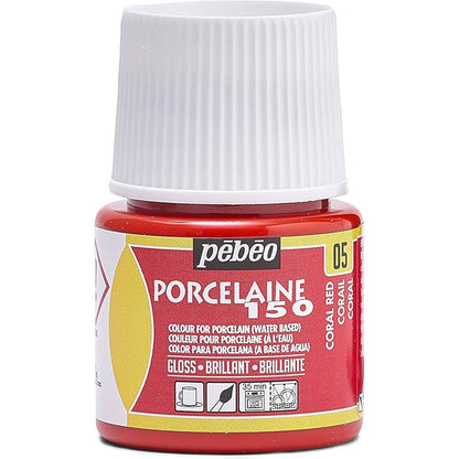 Pebeo Porcelaine 150 45ml Coral Red 05