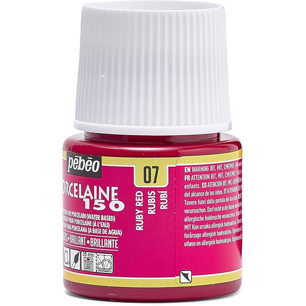 Pebeo Porcelaine 150 45ml Ruby Red 07