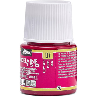 Pebeo Porcelaine 150 45ml Ruby Red 07