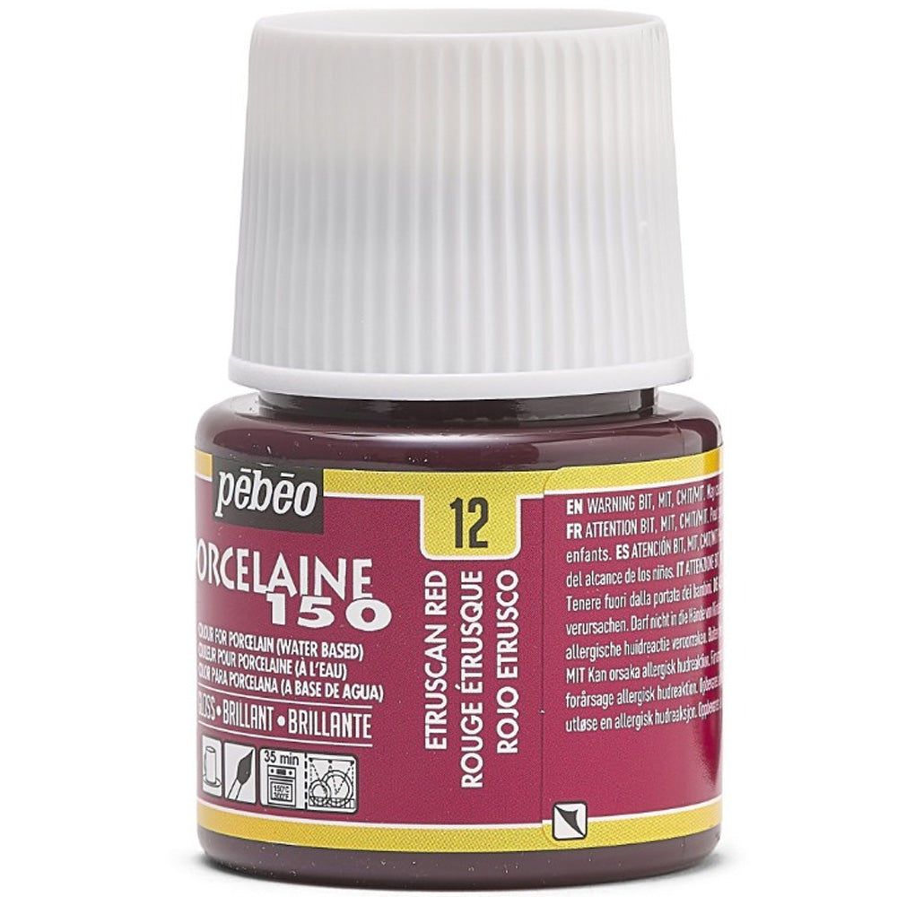 Pebeo Porcelaine 150 45ml Etruscan Red 12