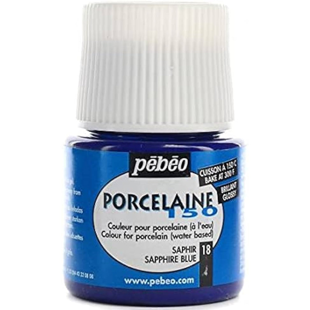 Pebeo Porcelaine 150 45ml Sapphire Blue 18