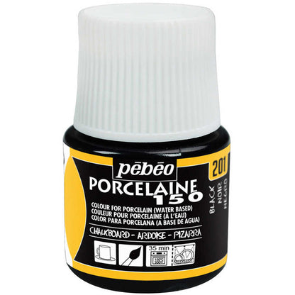 Pebeo Porcelaine 150 45ml Chalkboard Black 201