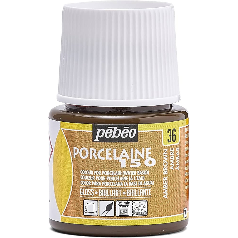 Pebeo Porcelaine 150 45ml Amber Brown 36