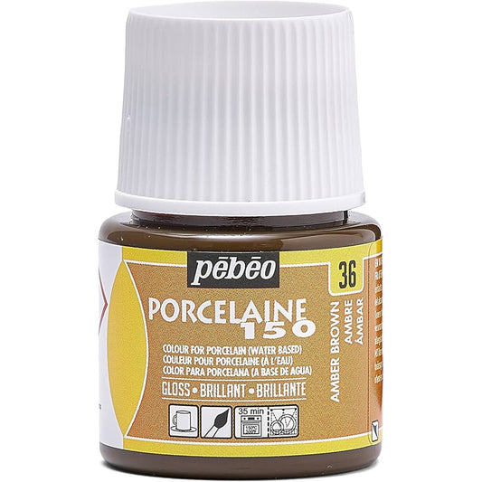 Pebeo Porcelaine 150 45ml Amber Brown 36