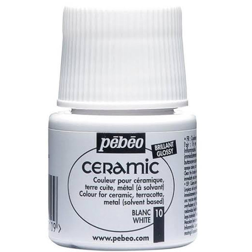 Pebeo Ceramic 45ml White 10