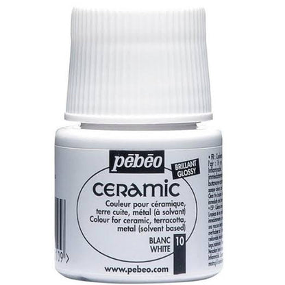 Pebeo Ceramic 45ml White 10