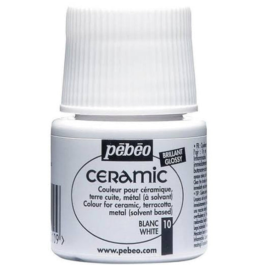 Pebeo Ceramic 45ml White 10