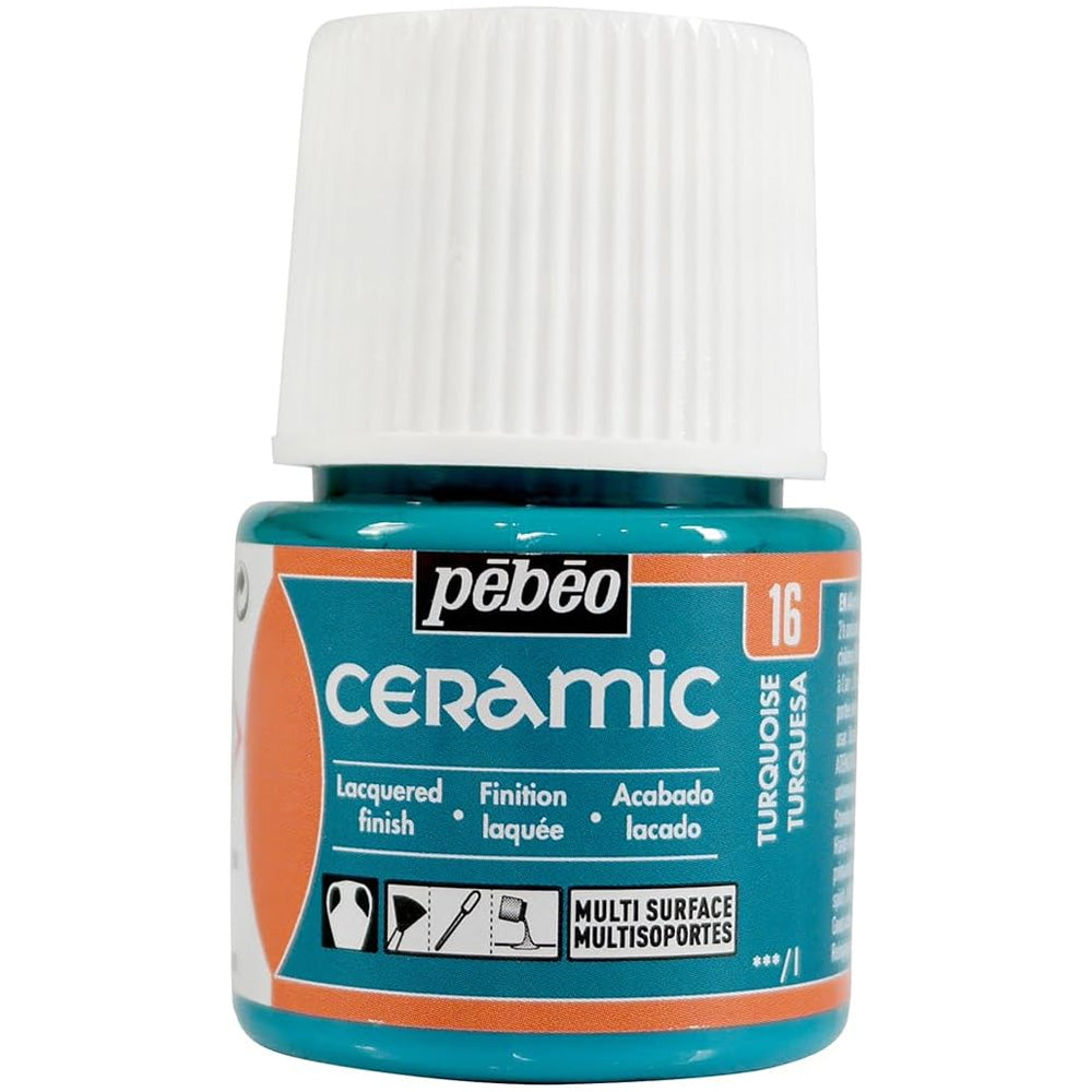 Pebeo Ceramic 45ml Turquoise 16