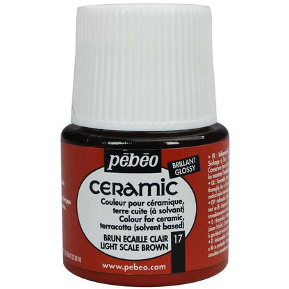 Pebeo Ceramic 45ml Light Scale Brown 17