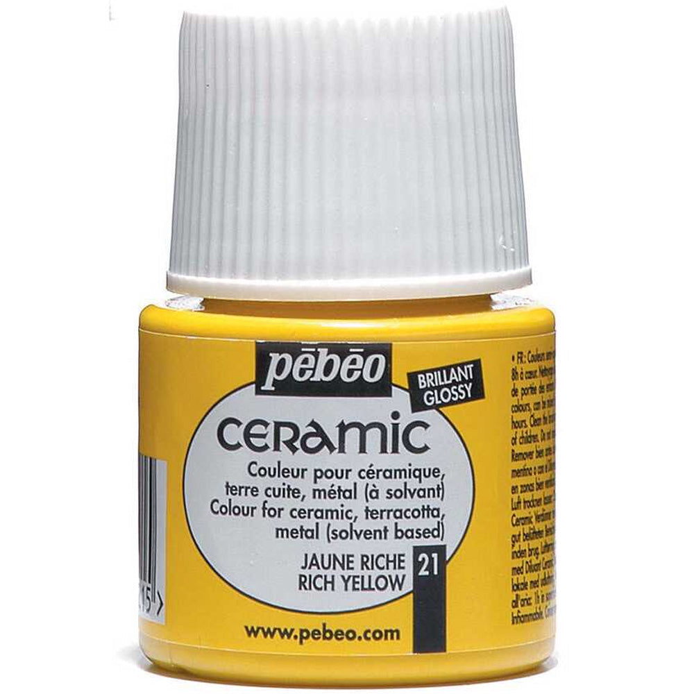 Pebeo Ceramic 45ml Rich Yellow 21