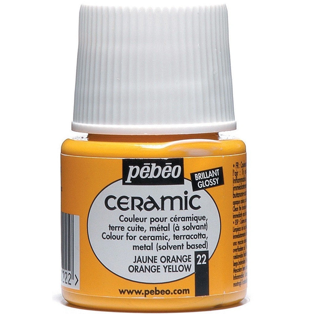Pebeo Ceramic 45ml Orange Yellow 22