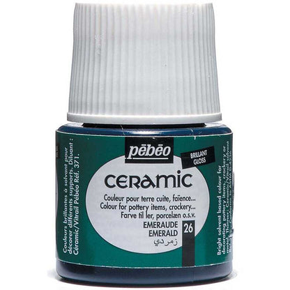 Pebeo Ceramic 45ml Emerald 26